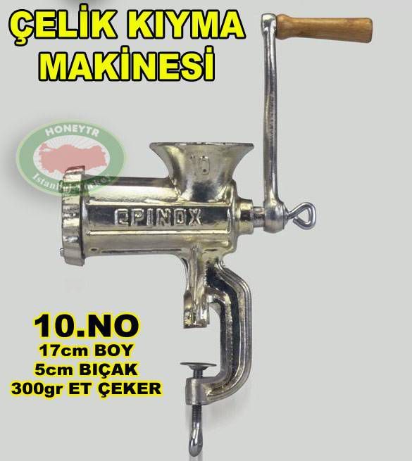 TEZGAH ÜSTÜ KOLLU ET KIYMA MAKİNESİ 10no 17cm