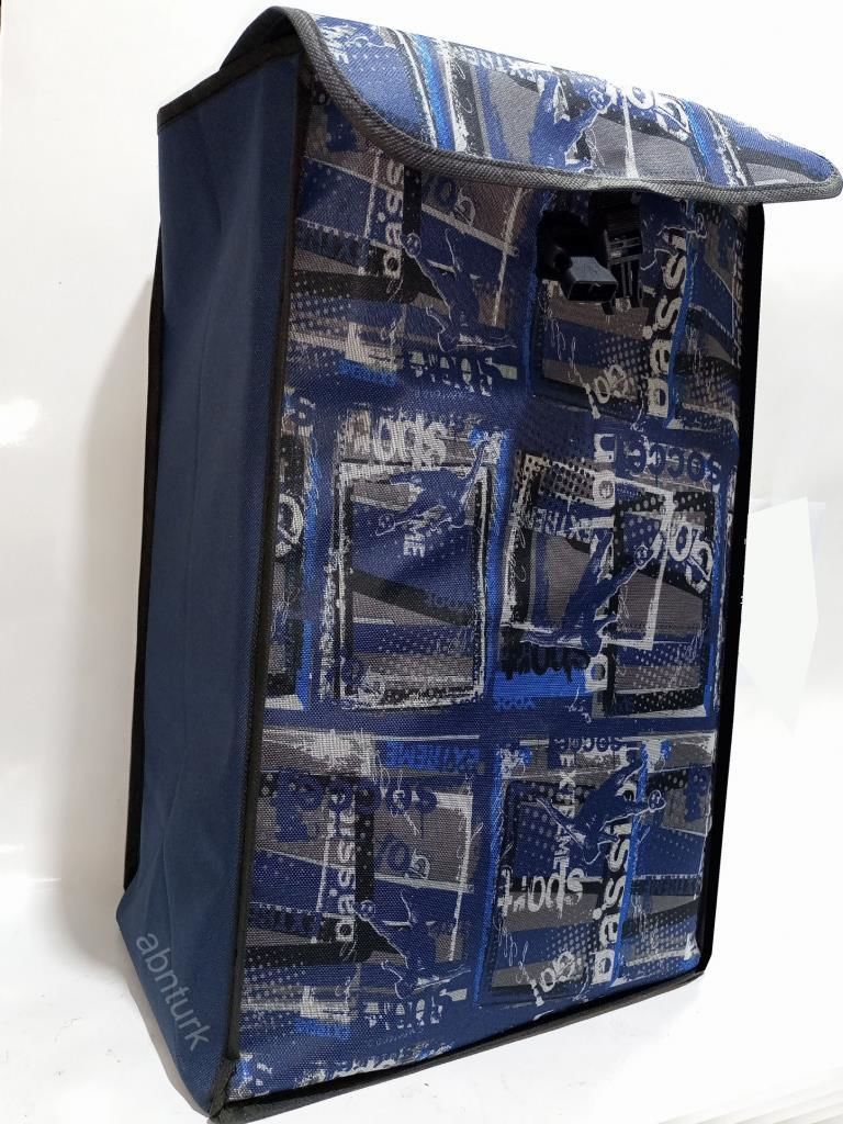 Su Geçirmez Kumaş büyük boy Pazar Arabası Çantası h=53-38x25cm
