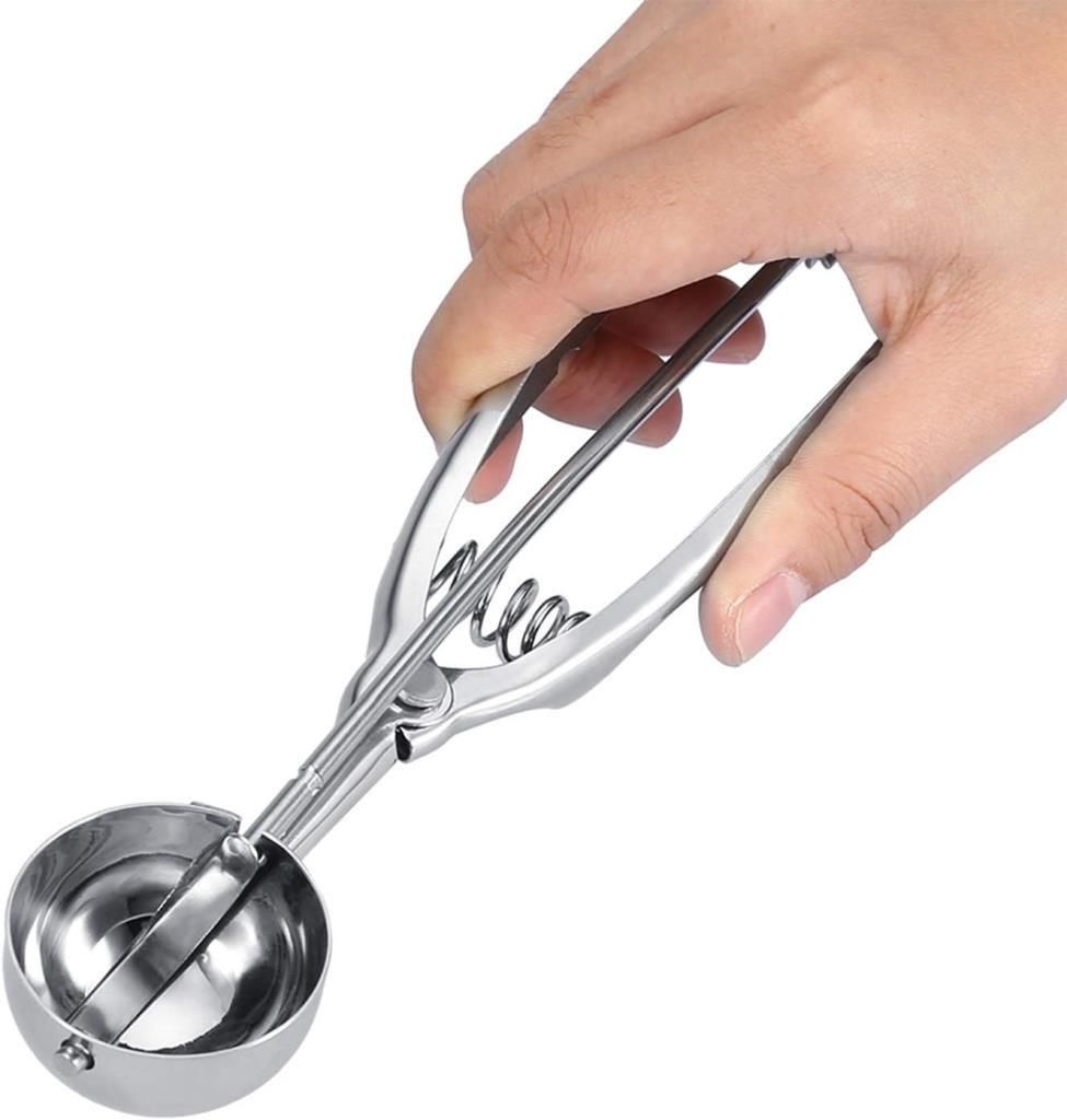 Otomatik Dondurma Kepçesi 18/10 Paslanmaz Çelik 304 Kalite ÇekBırak Mekanizma Servis Porsiyonlayıcı