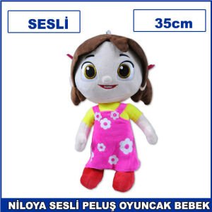 Niloya Sesli Oyuncak Peluş Bebek 35cm Kaliteli ve Dayanıklı - Yıkanabilir