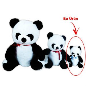 Sevgililer Gününe Özel Küçük Boy 33cm Oturan Peluş Panda Oyuncak