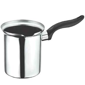 5-6 Fincan Hacimli Paslanmaz Çelik Büyük Boy Cezve No:5 Çok Amaçlı Kullanıma Uygun Mama Isıtma Kabı