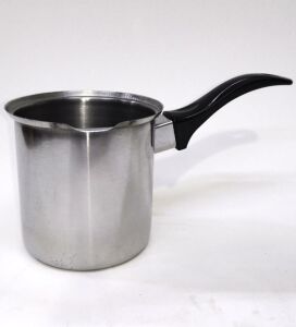 5-6 Fincan Hacimli Paslanmaz Çelik Büyük Boy Cezve No:5 Çok Amaçlı Kullanıma Uygun Mama Isıtma Kabı