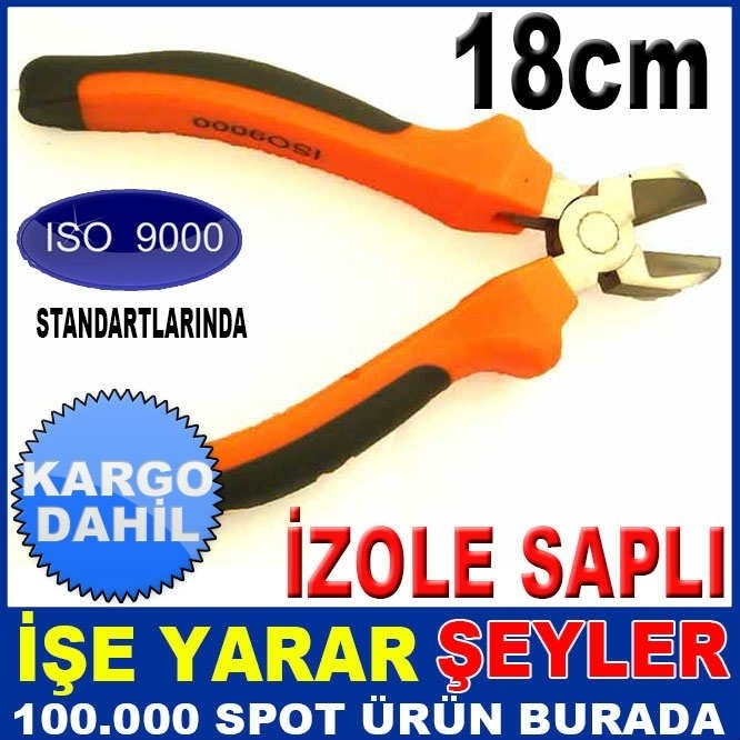 BÜYÜK BOY KAYMAZ İZOLE SAPLI YANKESKİ 18cm KD
