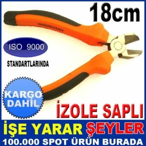 BÜYÜK BOY KAYMAZ İZOLE SAPLI YANKESKİ 18cm KD