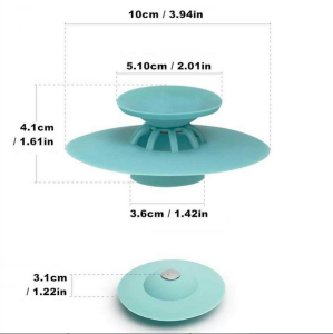 Silikon Sihirli Süzgeçli Tıkaç Silikon Lavabo Tıkacı Büyük Banyo Küvet Tıpası