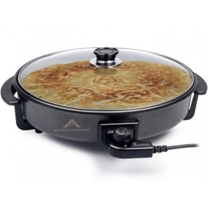 Pizzamatik 36cm 1600W Termostatlı Elektrikli Tencere,Pizza Tavası