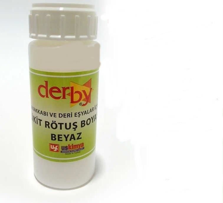 Beyaz renk deri çanta ceket ayakkabı rötuş boyası