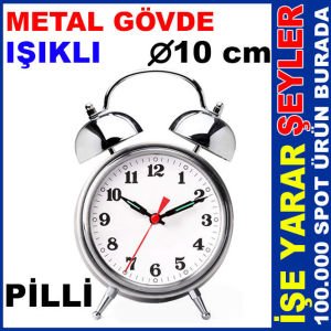 KLASİK MODEL GÜÇLÜ ALARMLI ZİLLİ MASA SAATİ