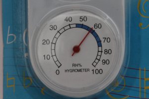 Şık Görünümlü Nem Ölçer Panelli Termometre