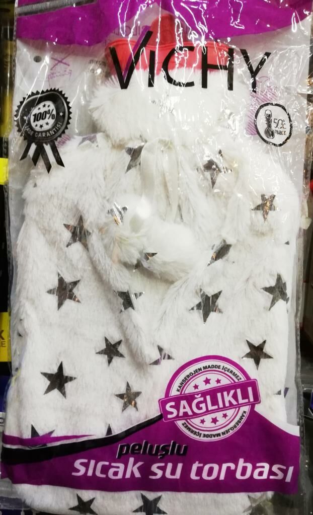 Peluşlu Sıcak su torbası Pullu Kurdelalı