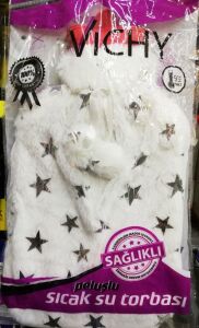 Peluşlu Sıcak su torbası Pullu Kurdelalı