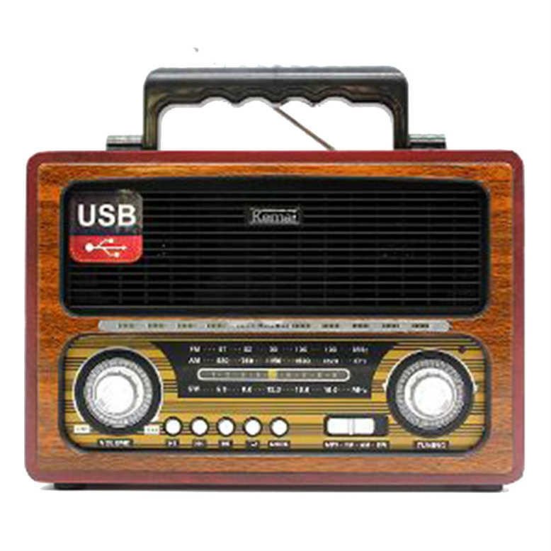 KEMAI MD-1800BT Klasik Ahşap Retro Alaturka Radyo Bluetoothlu Aux Girişli Nostaljik Müzik Kutusu