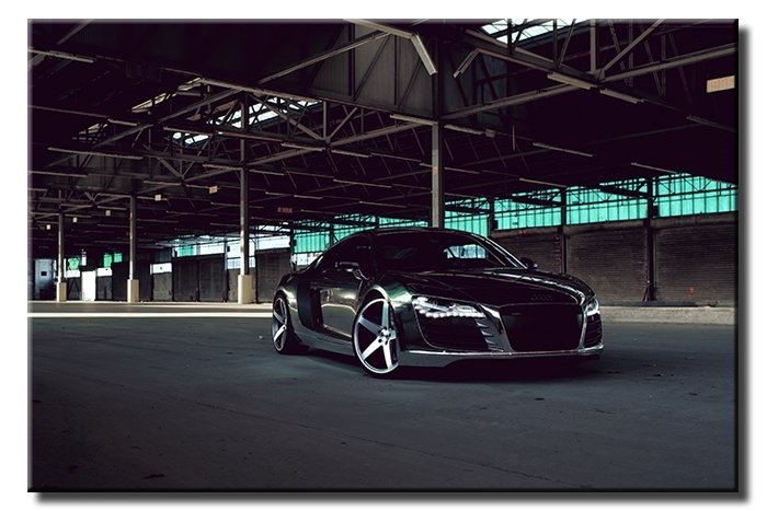 KROM AUDİ R8 6 değişen ölçü ORİJİNAL KANVAS TABLO