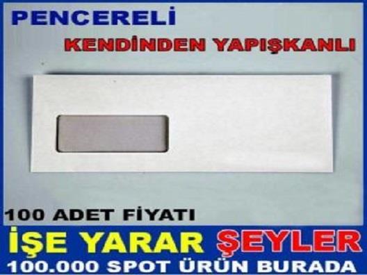 KENDİNDEN YAPIŞTIRMALI PENCERELİ DİPLOMAT ZARF