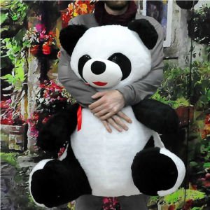 Sevgililer Gününe Özel Büyük Boy 73cm Oturan Peluş Panda Oyuncak