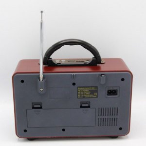 Meier M-111BT Nostaljik Usb-TfCard-Bluetooth Destekli FM Radyo Kırmızı 3 Band Müzik Kutusu