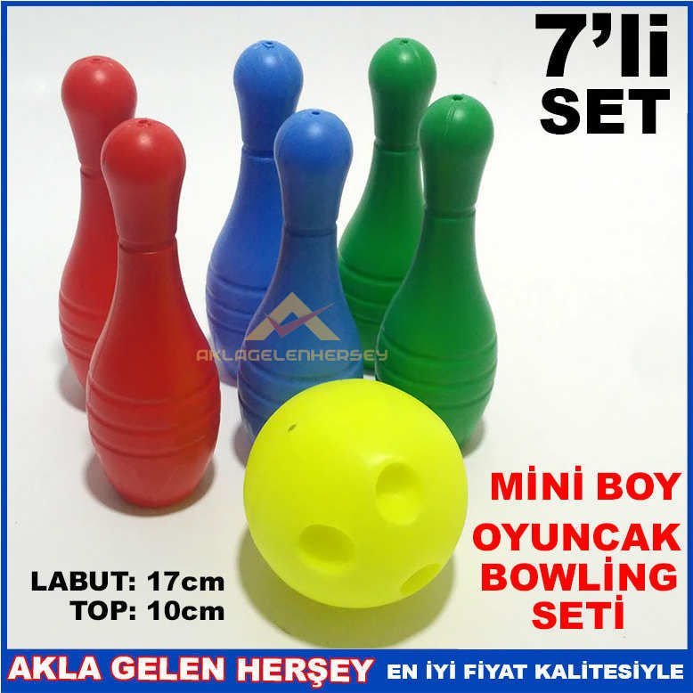 7 PARÇALI SET OYUNCAK BOWLİNG SETİ MİNİ BOY