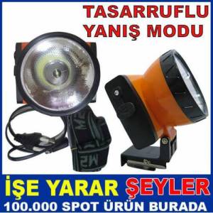 Tek Led'li Çok Fonksiyonlu Şarjlı Kafa Feneri