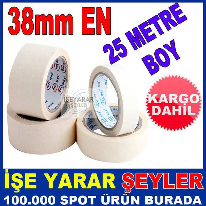 38mm 25 METRE MASKELEME BANDI KAĞIT BANT KD