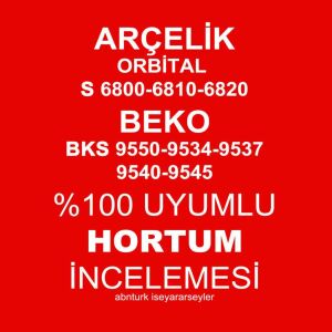 Arçelik Orbital S 6820 Elektrikli Süpürge Hortumu Tam Uyumlu 1.Kalite Orjinalle Aynı Yedek Parça