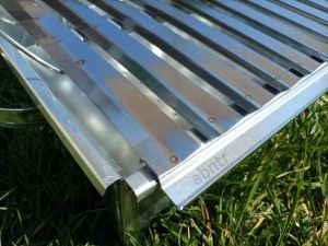 Galveniz Gövde Krom Oluklu60cm Sağlıklı Barbekü Seyyar Gril