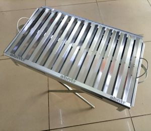 Galveniz Gövde Krom Oluklu60cm Sağlıklı Barbekü Seyyar Gril