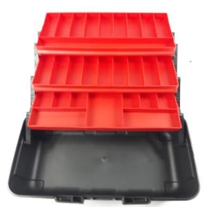 Şeffaf Kapaklı 16 İnc 4 Katlı Profesyonel 39x24cm Balıkçı Çantası