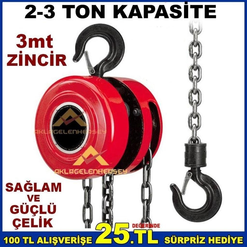 2ton Zincirli Vinç 3mt Kurban Kaldırıcı Calaskal