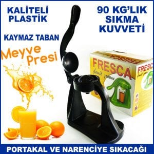Sağlam ve Dayanıklı Ev ve Büfe Tipi Kollu Model Kaymaz Tabanlı Narenciye ve Portakal Sıkacağı - Meyve Presi