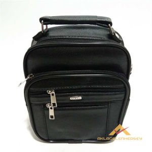 3lüSET FERMUARLI PU DERİ ERKEK ASKILI EL ÇANTASI