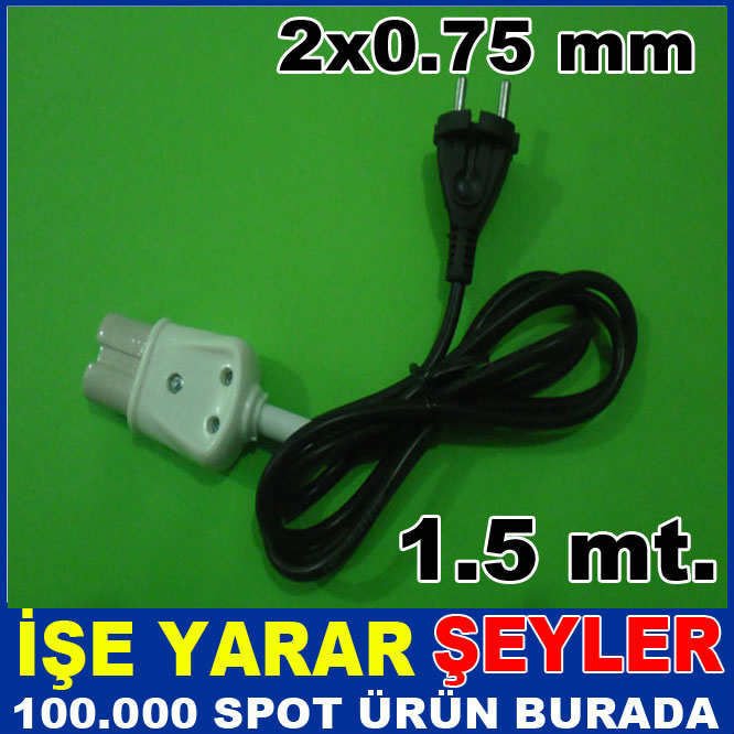 PORSELEN DUYLU 1.5mt ELEKTRİKLİ IZGARA KABLOSU