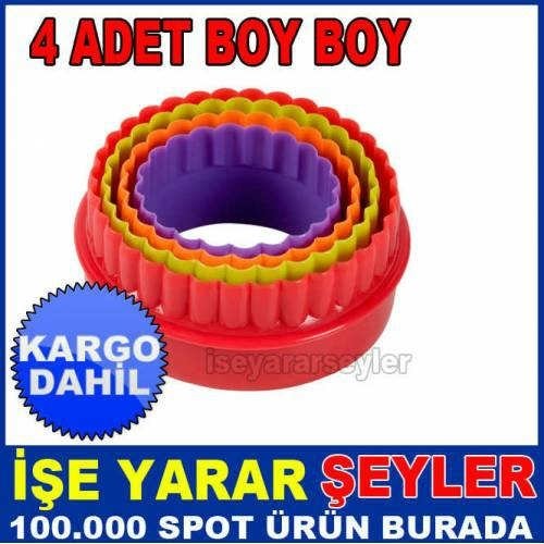 4lü VOLOVAN YUVARLAK KEK ve KURABİYE KALIBI KD