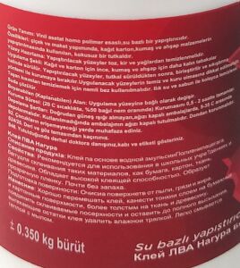 350 gram Ağaç Tutkalı Su Bazlı Yapıştırıcı Marangoz Tutkalı Sağlam Doğal Çok Amaçlı Kuvvetli Zamk