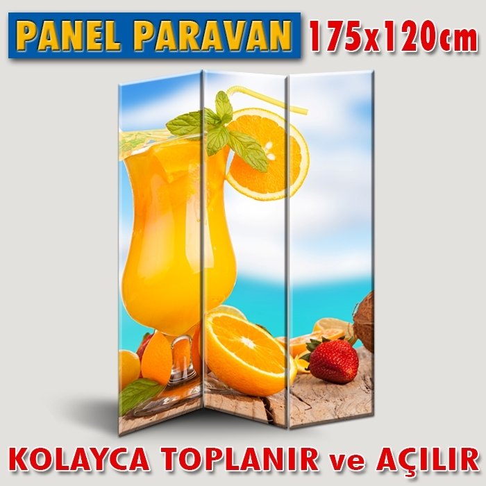 GÖRSELLİ KATLANIR PANEL BÖLME SİSTEMİ - TROPİKAL KOKTEYL 3