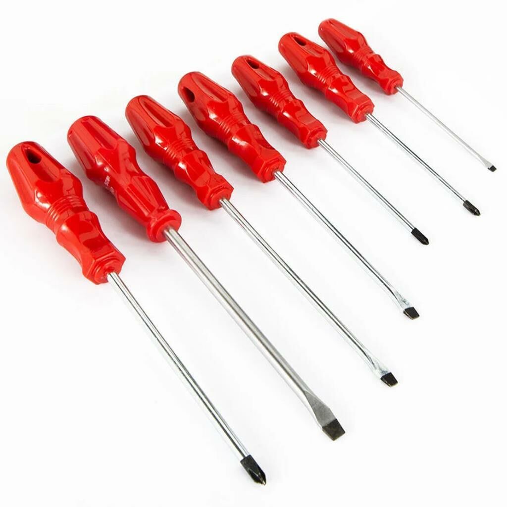 Kırmızı 7'li Tornavida Seti