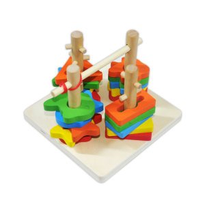 22 Parça Ahşap Mıknatıslı ve Oltalı Çocuklar İçin Zeka Geliştirme Oyuncağı
