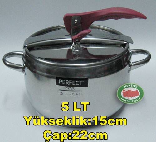 HASCEVHER DÜDÜKLÜ TENCERE 5 LT ÇİFT GÜVENLİKLİ