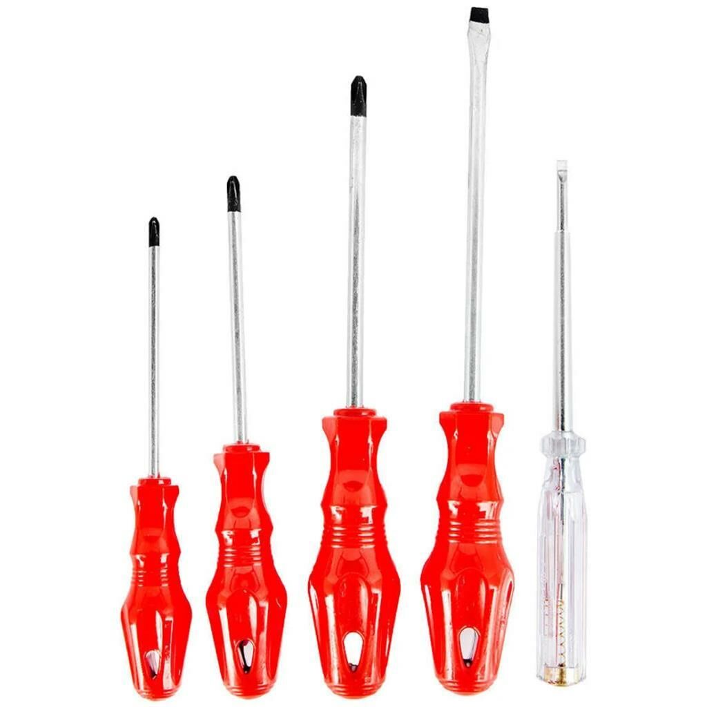 Kırmızı 5'li Tornavida Seti