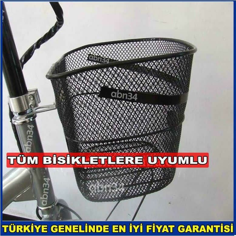 Sağlam Dayanıklı Büyük Boy Bisiklet Sepeti,Klasik Ön Sepet,Gidona Monte Bisiklet Scooter Sepeti abn