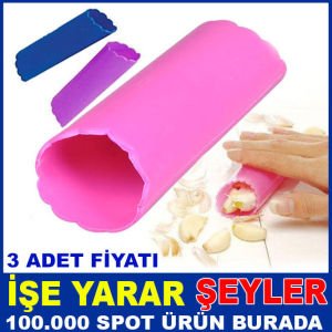 3 ADET SİHİRLİ SARIMSAK SOYUCU SİLİKON RULOLAR
