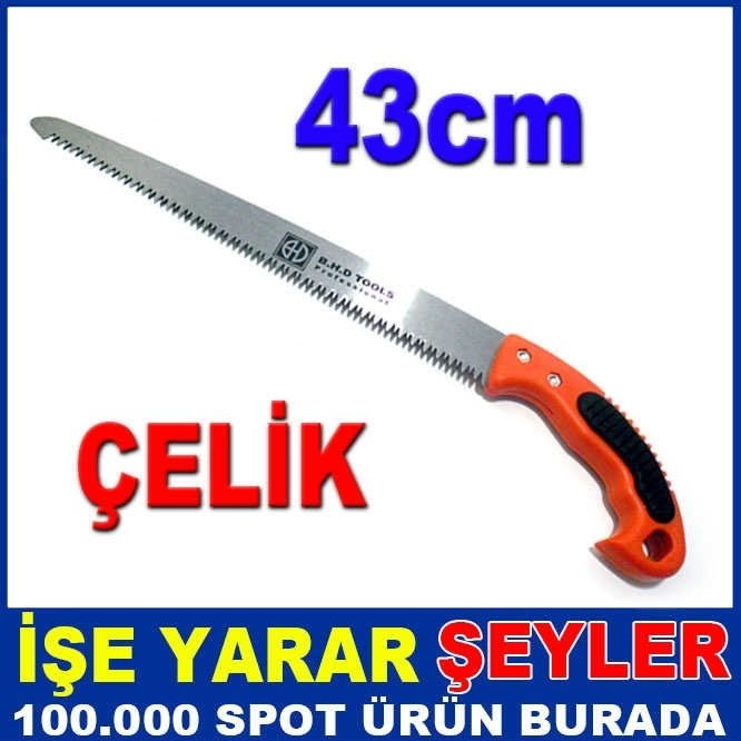 43 CM KAYMAZ İZOLE SAPLI PASLANMAZ ÇELİK TESTERE