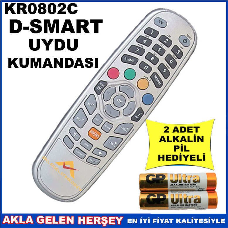 DSMART UYDU CİHAZI Receiver KUMANDASI KR0802C