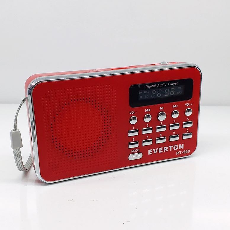 Fm Radyo Usb Sd Kart Girişli Portatif Müzik Kutusu Everton RT-590