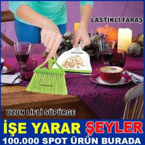 PRATİK MASA TEMİZLİĞİ İÇİN FARAŞ SÜPÜRGE TAKIMI