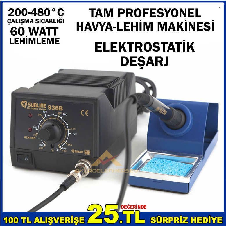 ISI KONTROLLÜ STANDLI PROFESYONEL LEHİM MAKİNESİ