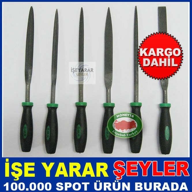 ÇELİK EĞE SETİ FARKLI ŞEKİLLERDE 6 FULL SET-KD
