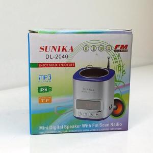Fm Radyo Usb Sd Kart Girişli Şarjlı Müzik Kutusu Sunika DL-2040