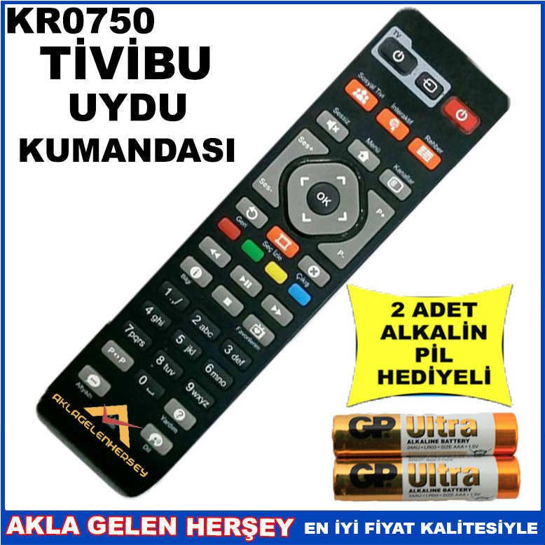 TİVİBU UYDU CİHAZI Receiver KUMANDASI KR0750