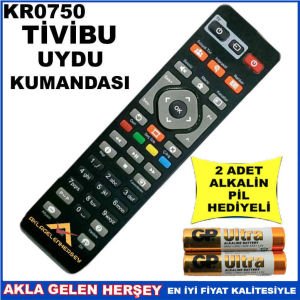 TİVİBU UYDU CİHAZI Receiver KUMANDASI KR0750